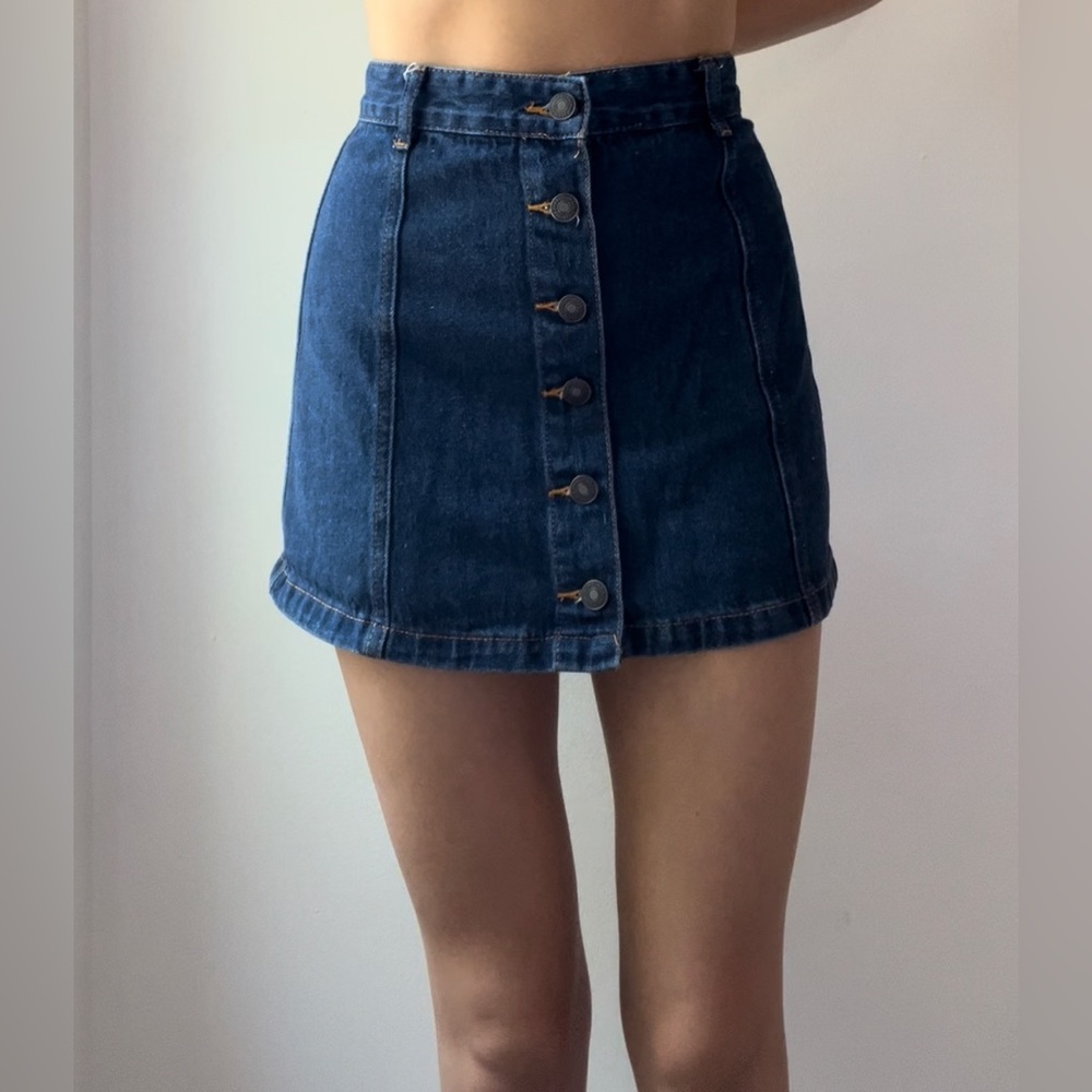 small denim skirt from forever 21